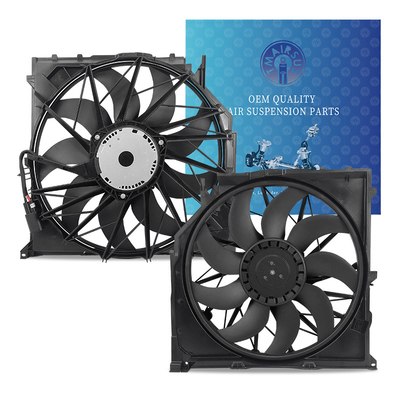 E83 Motor Voltajı için Radyatör Soğutma Ventilatörü 600W ISO TS15949 Sertifikalı 17113442089 17423442096