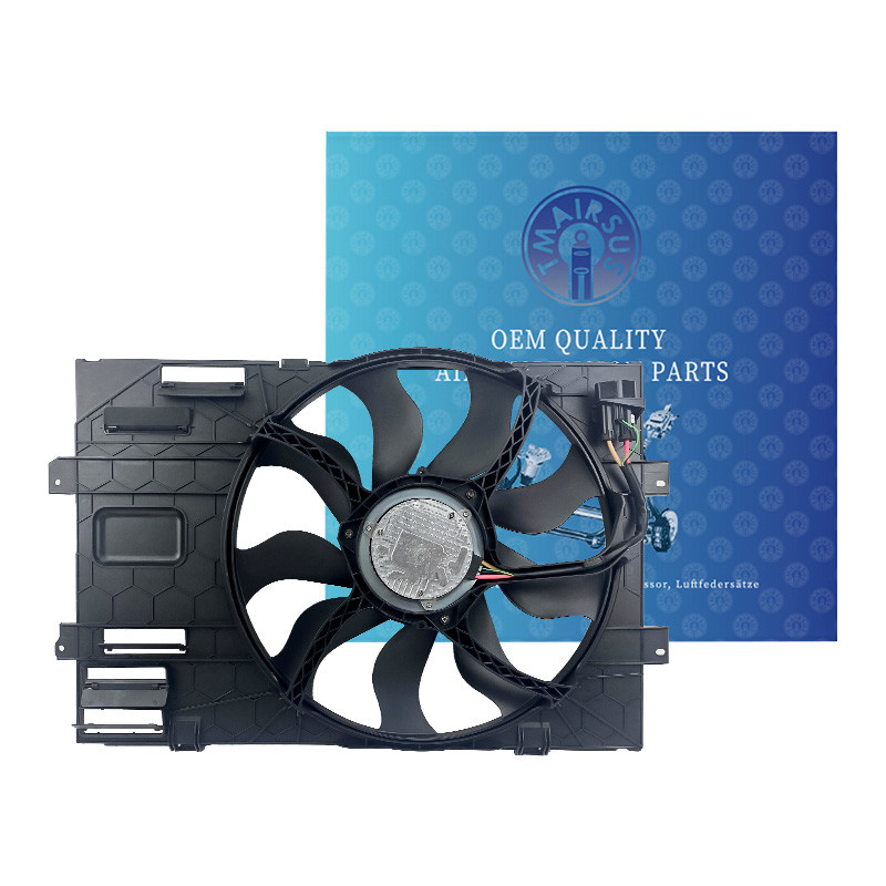 Otomatik soğutma sistemi için 12V voltajlı otomobil motoru soğutma fanı 7E0121205A ((600W) 7E0121205B (850W)