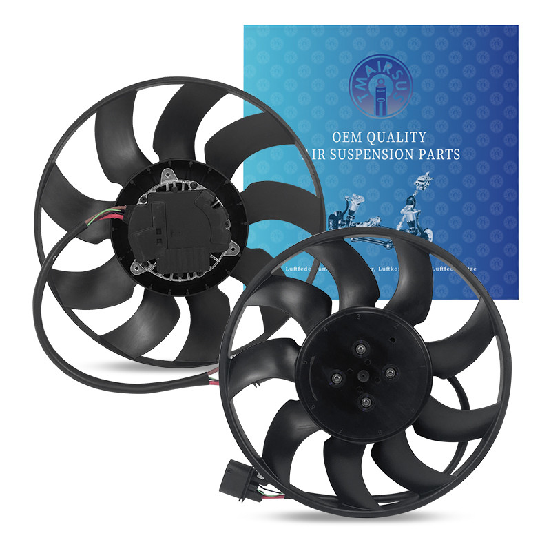 600W PORSCHE Cayenne Araba Soğutma Fan Montajı Motor Işınlama Sistemi Parçaları 8W0959455K PAB95945520 PAB95945530