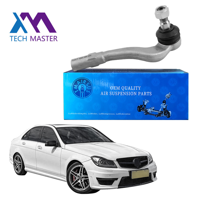 100% Profesyonel Test Gümüş Kravat Çubuğu Sonu Mercedes Benz W204 Otomatik Asansör Parçaları Direksiyon Dış Kravat Çubuğu 204301003